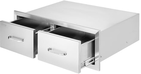 VEVOR Outdoor Kitchen Drawers 30W x 10H x 20D Stainless Steel