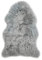 LIFA LIVING Schaffell Echt Ökologisch Gegerbt, Echtfell Teppich für Stuhl und Couch, Schaffell Bio Grau, Teppich Schaffell Groß, 100x70 cmm 100% Wolle