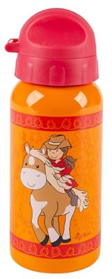 SIGIKID Botella de acero inoxidable Gina Galopp, a prueba de fugas, sin BPA, resistente, ligera, con cierre de rosca desmontable, fácil de limpiar, para niños de 3 a 8 años, número de referencia 25289