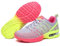 Mode Sneaker AIR Dämpfung für Frauen Running Walking Fitness Sport Tennis Schuhe Lace-up Leichtes Gewicht Atmungsaktiv Damen Mädchen Turnschuhe, Rosa/Grau 41 EU-Innenseite 25,5cm