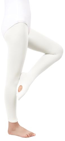 MYSSUCI Medias Ballet Niña Mujer 90D Convertibles con Agujero para la Clase de Danza o Espectáculos