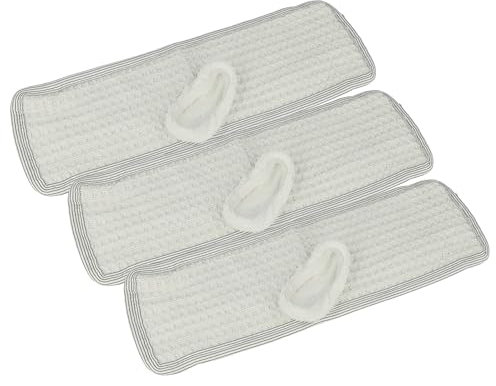 vhbw 6X Panno Compatibile con Dirt Devil Vaporex M380S, M385, M385-1, M385-2 Scopa a Vapore - 3X Fodera in Cotone, 3X Bodentuch