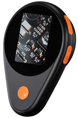 vreplrse 2-megapixel fickmikroskop med förstoringsglas och 8 LED autofokus AF-objektiv Hållbar och mångsidig ABS 8 LED-lampor, svart