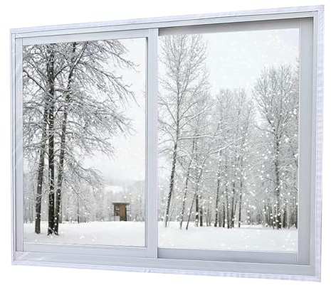 Kit de Aislamiento de Film Retráctil para Ventanas | Protector Térmico Transparente,Barrera Térmica Reutilizable Para Hogar Dormitorio Aula Invierno Estudio Garaje Verano