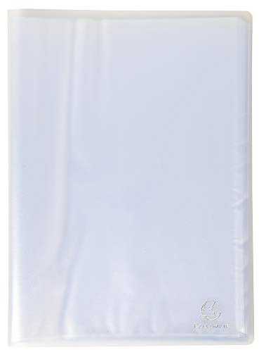 Exacompta - Réf. 85969E - 1 Protège-documents Chromaline - 90 pochettes cristal lisse - 180 vues - pour A4 - dim 24 x 32 cm - couverture en polypro translucide semi-rigide - 5 couleurs aléatoires