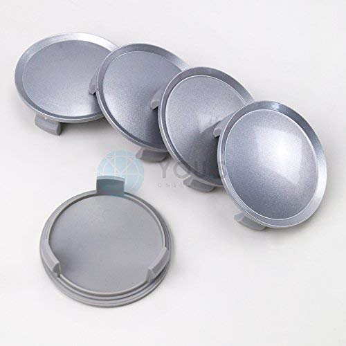 5 x Nabenkappen Nabendeckel Felgendeckel 75,0-70,0 mm silber lackiert