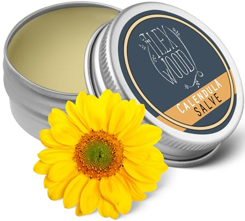 Baume végétalien au calendula - baume naturel, apaise les éruptions cutanées, les démangeaisons, la peau sèche, l'eczéma, les mains gercées -100ml