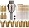 26 piezas fabricante de cuentas de madera brocas de cuentas, kit de herramientas para carpintería, 6 – 25 mm de carburo de carburo, brocas de bola