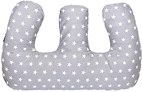 For Your Little One FYLO Twin Nursing Pillow - White Stars