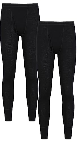 Mountain Warehouse Mens Merino Thermal Base Layer Trousers | Lightweight & Comfortable Thermal Pants with Elastic Waistband, Antibacterial & Quick Dry Warm Skins, For Winter & Layering