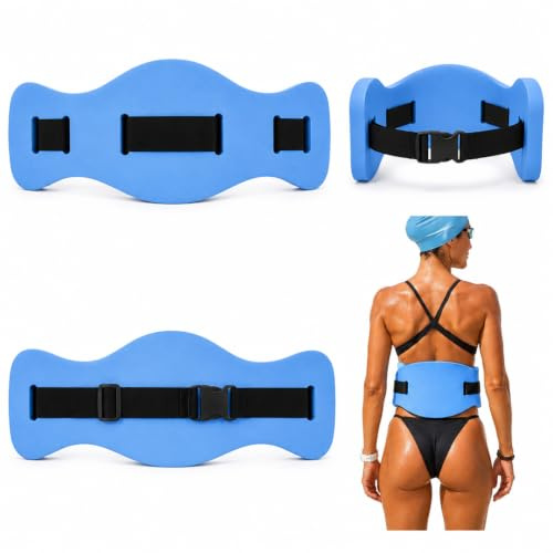 AQASKIN Cintura acquagym per Sport in Acqua, Cintura per Adulti, Supporto per Esercizi in Acqua, acquagym, Fitness, Acqua Jogging, Nuoto. Cintura Regolabile. (1)