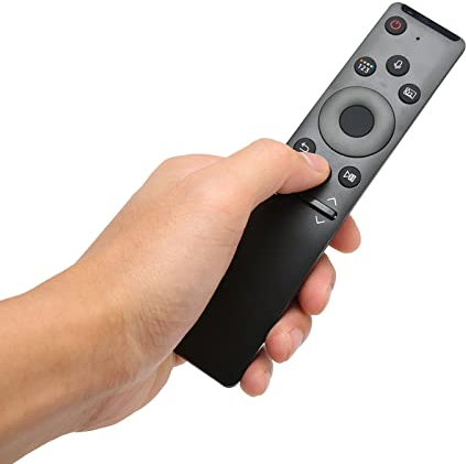 Télécommande Vocale Smart TV, Télécommande Vocale de Remplacement pour Smart TV LED QLED LCD 4K 8K UHD HDTV 3D Crystal Frame incurvé Smart TV