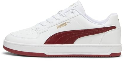 PUMA Unisex Adults CAVEN 2.0 Sneaker, PUMA White-Intense Red-PUMA Gold, 42 EU