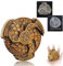 2025 Schatten Roulette Würfelspiel für DND Würfel Set, 7-in-1 Dragon Metallic D&D Würfel mit Geschenketui für Dungeons and Dragon Spiel, RPG Rollenspiel Tischspiel Geschenke (Schwarz Gold)