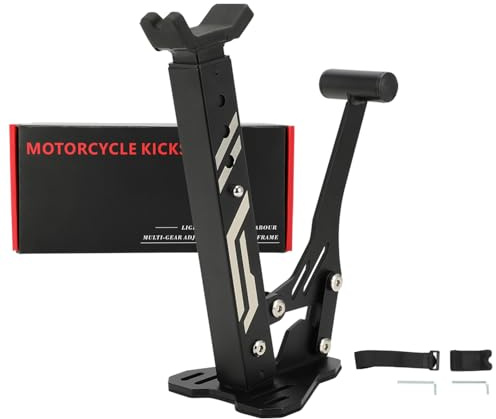 JFG RACING Cavalletto Ruota Anteriore e Posteriore,Portatile Pieghevole Cavalletto Pulizia Catena Moto Universale per Motocross Enduro Supermoto Sur Ron Talaria Sting