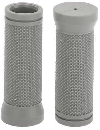 TUCKBOLD Bike Handlebar Grips Covers 90mm Long Lightweight | Cycling End Grips Protector Gray 1 Pair
