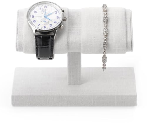 Papten Watch Display Stand Double Watch Stand for Men Suitable for Display and Storage Bracelets, Watches and Bangles