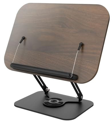 Cnrfeoap Support pliable pour ordinateur portable avec base pivotante à 360 degrés pour étudiants et professionnels