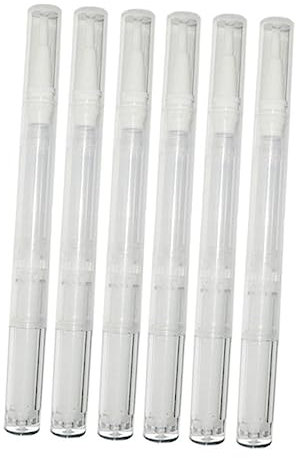 NIYANGLE 6pezzi Penne Trasparenti Per Unghie Vuota Per Per Unghie Con Contenitori Cosmetici Per Gloss Design
