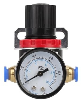 Pneumatisk luftkompressor AR2000 1/4 tum tryckregulator reduktionsventil med anslutningsbeslag 1 st (4 mm)