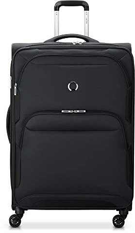 DELSEY PARIS Sky Max 2.0, Trolley Extensible 4 Roues Doubles 80 cm - ZST Noir, Noir, 80cm, Trolley Extensible