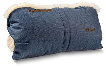 Fellhof Kinderwagen-Handwärmer aus Lammfell (nachtblau)