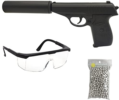 Saigo Defense Pack Airsoft Pistolet Modèle PPKG3 à Ressort/Matière: Métal/Puissance 0.5 Joule/Livré avec Accessoires