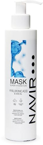 NAVIR Profesional | Mascarilla sin sulfatos ni parabenos con Acido Hialuronico y Aceite de Chía - 200ml