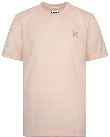 Hurley Soft Basic Cloud Slub T-Shirt, Mangue délavée, 4 Garçon