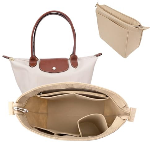 Longchamp Filzbeige Le Pliage L Taschenorganizer