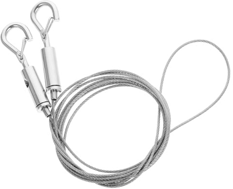 POPETPOP Cuerda Colgante Inoxidable para Marco de Fotos Cable para Colgar Cuadros Sistema de para Decoración Moderna y Hogar y Oficina