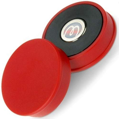 10 x Pinnwand-Magnet Memomagnet Kunststoffmagnet Ø 30 mm x 8 mm Neodym Rot - hält 2,7 kg - 10 Stück - Starke Memomagnete mit Neodymkern (NdFeB)
