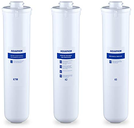 Aquaphor RO-101S MORION BIG SERVICE Umkehrosmose Wasserfilter Umkehrosmoseanlage Filter Ersatzfilterset 3 Stück K2, K5 + K7M