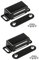 Onarway Magnetischer Türschnäpper, 6 kg, starke Magnetverschluss, magnetische Hardware, Edelstahl, Chrom, Türschließer für Badezimmer, Küche, Schiebetür, Fenster, Schrank, Schwarz
