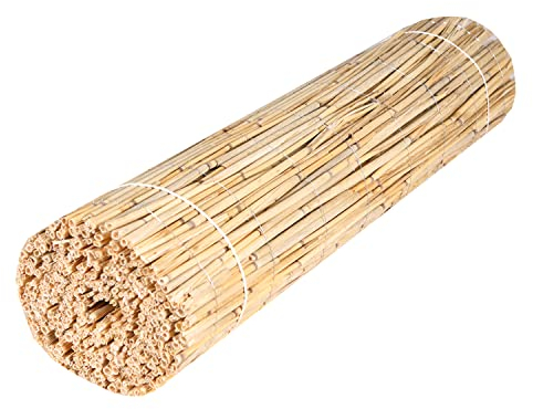 H4L Schilfmatte Sichtschutzmatte Schilfrohrmatte Natur Sichtschutz Windschutz Schilf 300x60cm