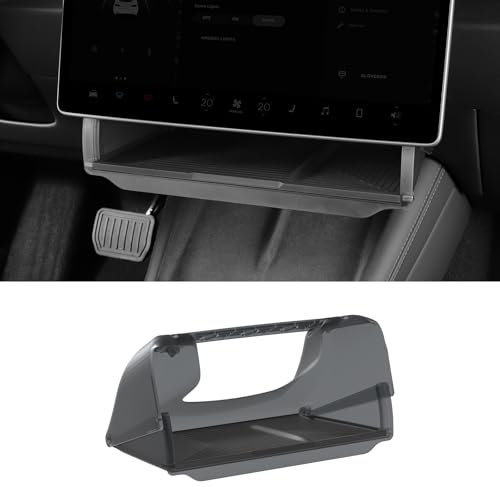 smabee Center Console Storage Box For Tesla Model 3 Highland 2023 2024 Under Screen Storage Tray Organizer Center Console Box ABS Tesla Model 3 Accessories Black