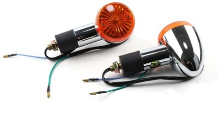 motorcykelblinkers Kompatibel Med Kawasaki För Vulcan VN 500 750 800 900 1500 1600 1700 2000 Anpassad Klassisk Motorcykel Bullet Blinkers