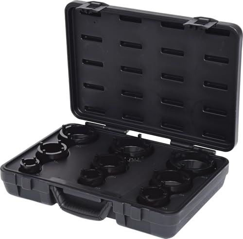 KS TOOLS Set bussole per dadi con intaglio, perno esterno 9 pz.