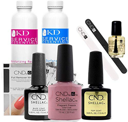 CND Shellac Starter Kit Manicure and Pedicure Set, Fragrant Freesia