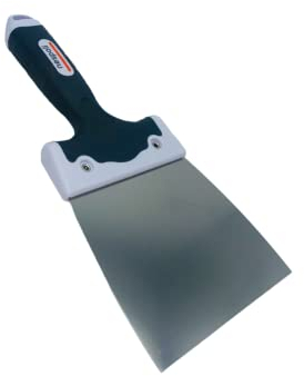 Nespoli Espátula de Pintor de Acero Inoxidable PRO con Mango Confort, 180 mm