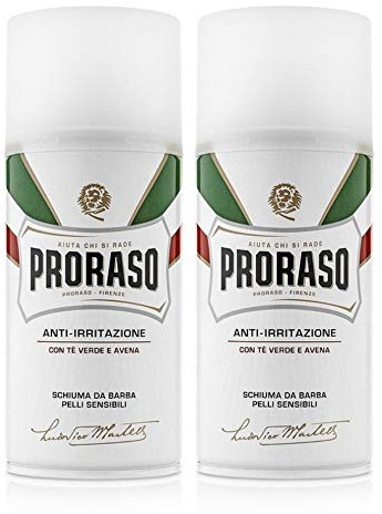 Proraso Schiuma da barba bianca, 300 ml, confezione da 2