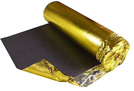 Grandismo 5mm , 6mm or 7mm Super Gold Underlay - Choose Any Size - for Wood / Laminate Flooring - Provides Acoustic Sound and Impact Reduction - (7mm, 15m2 (1m x 15m))