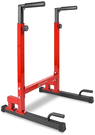 ProsourceFit Power Dip Station justerbar höjd överkroppsutrustning för hemmagym