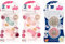 NIP Cherry & Cherry Night Schnuller Set 6 Stück (4 x Day Schnuller + 2 x Night Girl mix) // Gr.2 // Naturlatex, 6 Farben