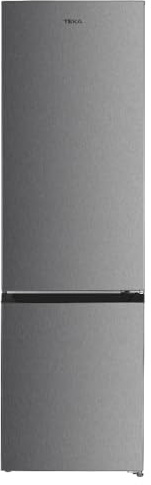 Teka RBF 4320 - Frigorífico Total 201 cm, 326 L, Motor Inverter, Combinado, Long Life No Frost, Display Exterior, 2 Fresh Box, Iluminación LED, Congelación Rápida, Tirador Integrado, Color Inox