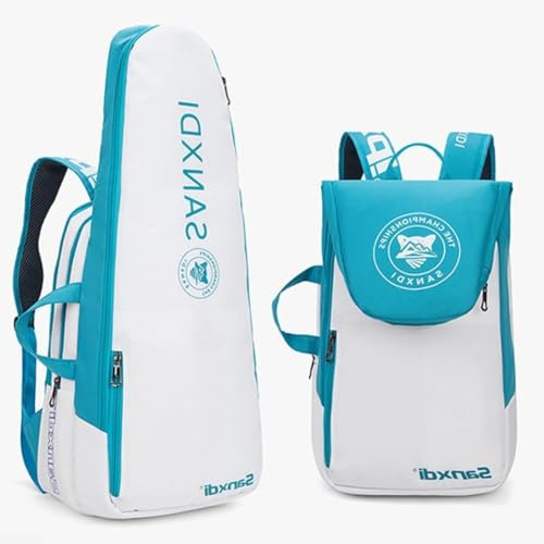 Daaxing Mochila de tenis, bolsa de transporte grande para tenis, squash, bádminton (azul)