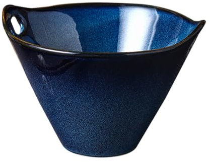 Alipis Ciotola Giapponese Ceramica Per Ramen Con Maniglie Doppie Scodella Decorativa Per Zuppa e Pasta Facile Da Pulire e Resistente Per Condividere Con Amici e Famiglia