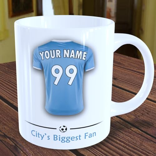 Man City Mug Personalised Man City Cup for Football Supporters Fans Birthday Christmas