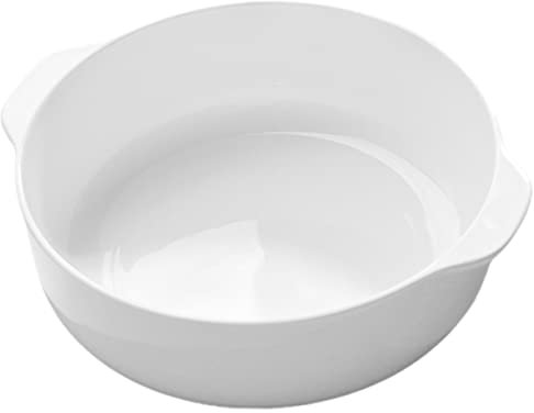 Ipetboom Bandeja Cerámica Para Horno Fuente Con Asa Doble Cuenco Para Almacenar Ensaladas Utensilios Cerámicos Para Cocinar