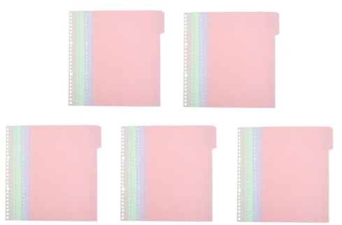 CALLARON Divisores de Carpeta de Índice en Pp, Tamaño A4, Color Macaron, 20 Piezas por Set, Prácticos y Reutilizables para Organización Escolar y Oficina